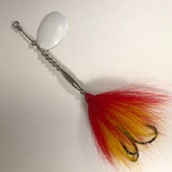 Red Yellow Deep Cup Colorado Musky Spinnerbait