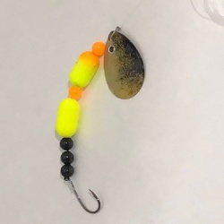 Yellow Double Floating Single Colorado Worm Harness