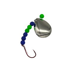 UV Blue Emerald Green Glass Bead Worm Harness